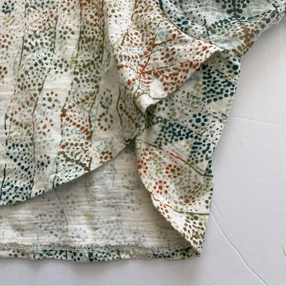 Anthropologie Eri + Ali Briony Batwing Sleeve Top Green, Orange, Blue and Ivory - Picture 10 of 16